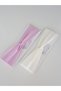 Adult Bandana Hair Band Lilac and White 2 Pack - 2