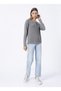 Gray Melange Women's Cardigan Catine-sk22 - 2