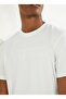 Crew Neck Plain Cream Men's T-Shirt Z2Yi11J1311-Ss Alphy T-Shirt - 5