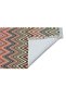 Cotton 544 Multicolored Zigzag Patterned Rug in Pastel Tones - 3