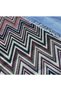 Cotton 544 Multicolored Zigzag Patterned Rug in Pastel Tones - 6