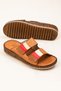 Women's Tan Genuine Leather Orthopedic Slippers - 5