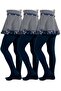 Girl's Cotton Pantyhose 3 Pieces - 2