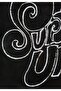 Black Kangaroo Pocket Hooded Surf Up Printed Boys' Sweatshirt - 7