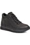 18810 Men's Genuine Leather Black Nubuck Thick Tan Zipper Rubber Non-Slip Winter Boots - 3