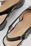 Women's Black Genuine Leather Heeled Shoes Size 35-41 - 4