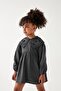 Girl's Anthracite Dress 22pfwtj4904 - 2
