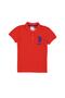 Printed Red Boy Polo T-shirt Tunakids Vr213