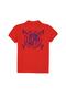 Printed Red Boy Polo T-shirt Tunakids Vr213 - 2