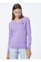 V-Neck Plain Pink Women's Sweater Gtd02-bsk22 - 3