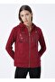 Hooded Collar Plain Red Women's Sweatshirt Sw01-Sk022 - 3