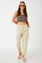 Women's Clothing Tie Waist Trousers Linen 2SAK40090PW Beige Beige