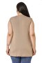 Half Fisherman Long Viscose Mink Body with Slits on the Sides - 3