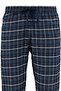 Lacivert İndigo Ekoseli Regular Fit Dokuma Unisex Pijama Altı Eşofman TMNAW23PJ00014 - 9