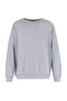 Gray Melange Oversize/Loose Fit Fleece Inside/Warm Raglan Sleeve Sweatshirt Tmnaw23Sw00190 - 8