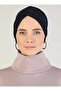 Women's Cross Three-Striped External Bonnet Ready Turban Navy Blue - 4