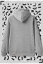 Unisex Glass Printed Gray Hooded Sweatshirt - 2