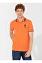 Polo Neck Orange Men's T-shirt Gsd01ıy022 - 4