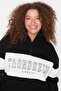 Black Color Blocked Zippered Stand Collar Thick Raised Knitted Sweatshirt TBBAW23AO00073 - 3