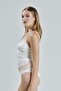 Women's Combed Cotton White Undershirt Panties Camisole Set Women's Underwear Set - 4