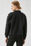 Women's Black Sweatshirt 2WPK10003EK - 4