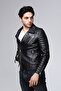 Men's Genuine Leather Sports Coat - 4