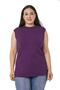 Large Size Half Fisherman Long Viscose Plum Body with Slits on the Sides