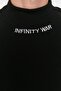 Turtleneck Embroidered Black SWeatshirt - Fleece Cut, TMNAW22sw0718 - 3