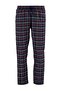 Navy Blue-Red Plaid Regular Fit Woven Unisex Pajama Bottoms Sweatpants Tmnaw23Pj00014 - 7