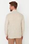 Beige Regular Fit Turtleneck Sweater Tmnaw21Kz2502 - 5