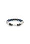 Stress Natural Stone Peace Talisman Bracelet Azurite, Hematite, Crystal Quartz Stone Natural Stone Bracelet