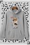 Unisex Gray Galaxy Bear Hooded Sweatshirt
