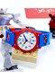 10 Atm Waterproof Red Blue Girl-Boy Wristwatch - 2