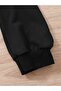 3 Thread Kids Black Oversize Saturn Printed Unisex Kids Sweatpants - 2