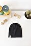 Ribbed Black Beret - 2