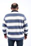 Large Size Polo Collar Thessaloniki Sweat 22405-indigo - 2