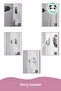 Window Lock 8 Pieces Dark Brown Door and Window Safety Apparatus Security Product Lock - 5
