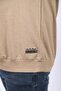 سويت شيرت كبير الحجم برقبة دائرية من الجلد Arma 22703-beige - 2