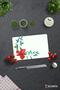 Flower Motif Patterned |   Glass Cutting Board - Glass Cutting Board |   20cm X 30cm