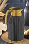 Png-7004 1.5 Lt Corrugated Glass Thermos Gold Black