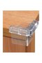 Silicone Glass Shelf Corner Protector Child Safety Set of 5 Full Size Corner Protector Glass Shelf Protector - 3