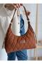 Brown Women's Hand and Shoulder Bag