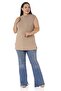 Half Fisherman Long Viscose Mink Body with Slits on the Sides - 2