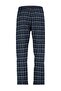 Lacivert İndigo Ekoseli Regular Fit Dokuma Unisex Pijama Altı Eşofman TMNAW23PJ00014 - 7