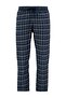 Lacivert İndigo Ekoseli Regular Fit Dokuma Unisex Pijama Altı Eşofman TMNAW23PJ00014 - 8