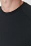 Siyah Regular/Normal Kesim İçi Polar/Sıcak Tutan Sweatshirt TMNAW23SW00189 - 3