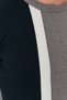 Navy Blue Slim Fit Cotton Crew Neck Color Block Knitwear Sweater Tmnaw21Kz0566 - 3