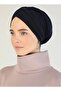 Women's Cross Three-Striped External Bonnet Ready Turban Navy Blue - 2