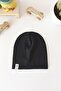 Ribbed Black Beret