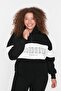 Black Color Blocked Zippered Stand Collar Thick Raised Knitted Sweatshirt TBBAW23AO00073 - 2